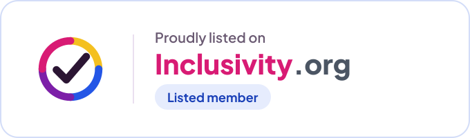 Proudly listed on Inclusivity.org