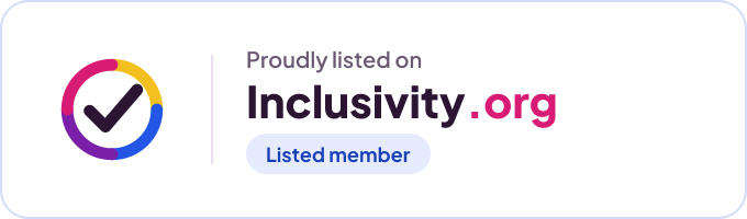 Proudly listed on Inclusivity.org