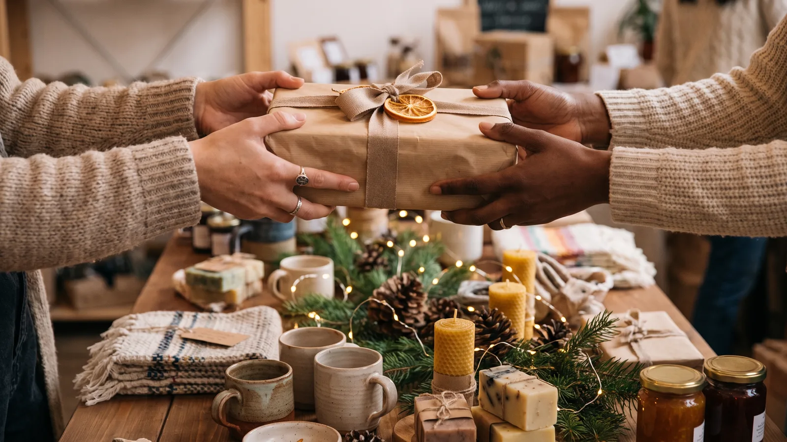 Illustrated guide to shopping diverse-owned businesses for the holidays