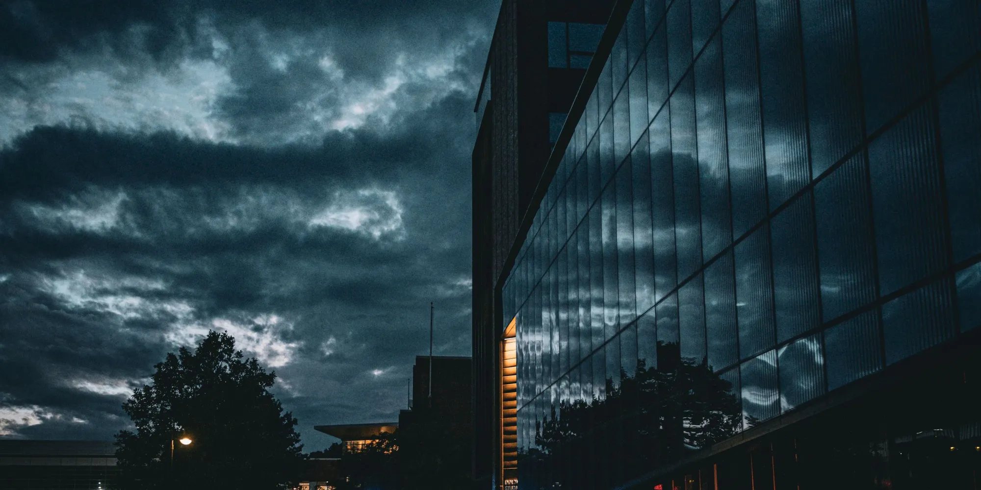 The Worcester Polytechnic Institute campus at twilight