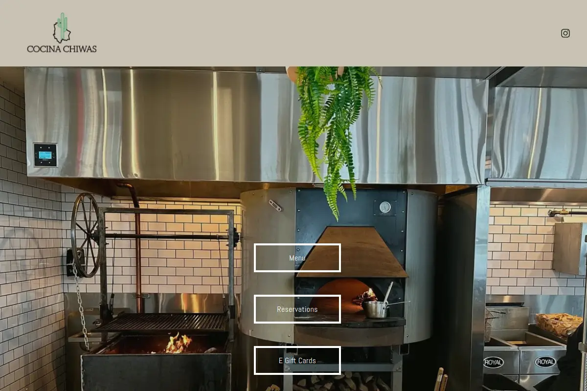 Cocina Chiwas website