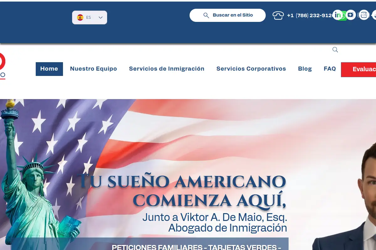 De Maio Law, PLLC website