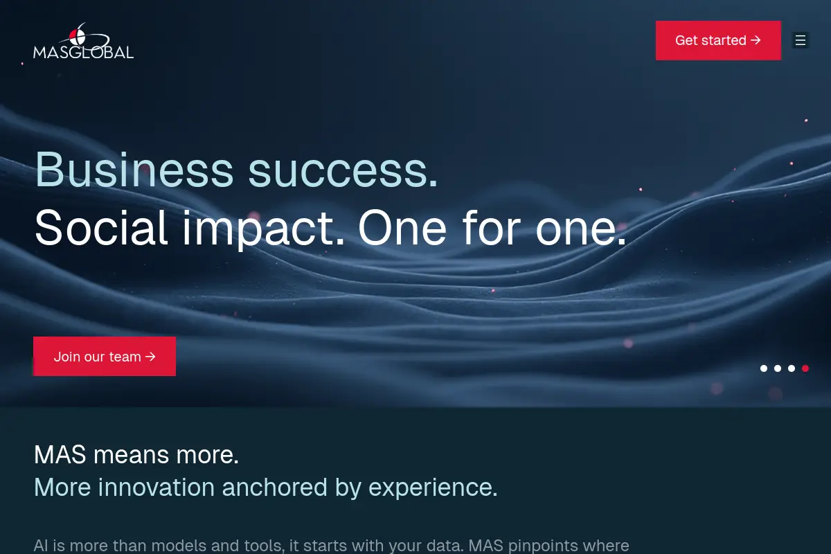 MAS Global Consulting website