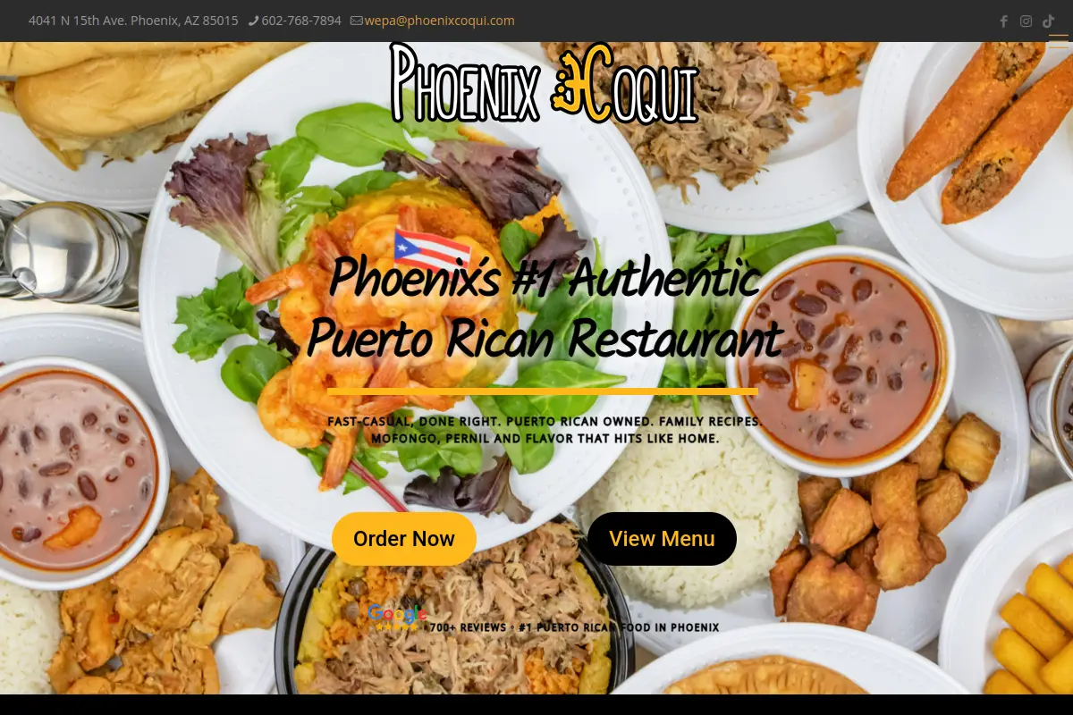 Phoenix Coquí website