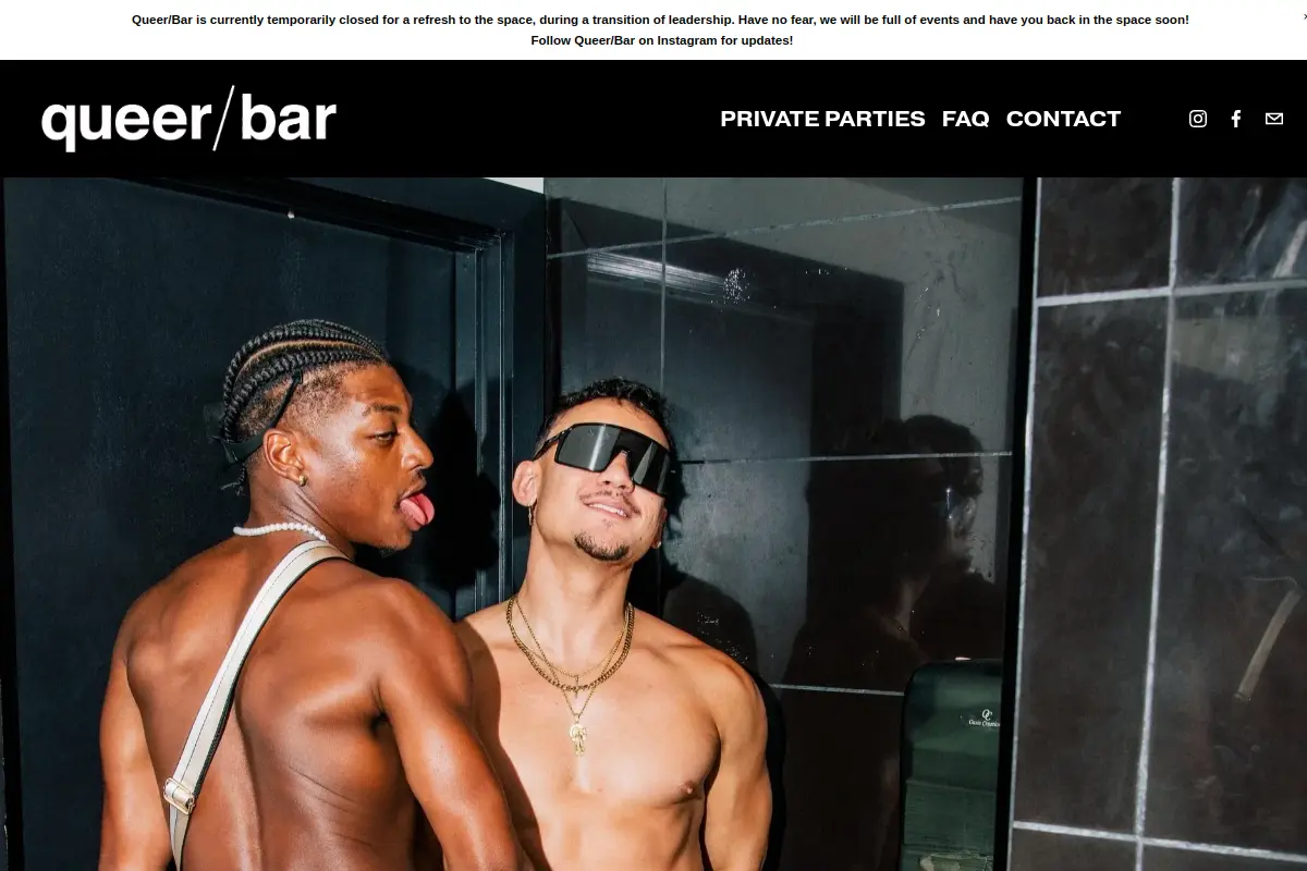 Queer/Bar website