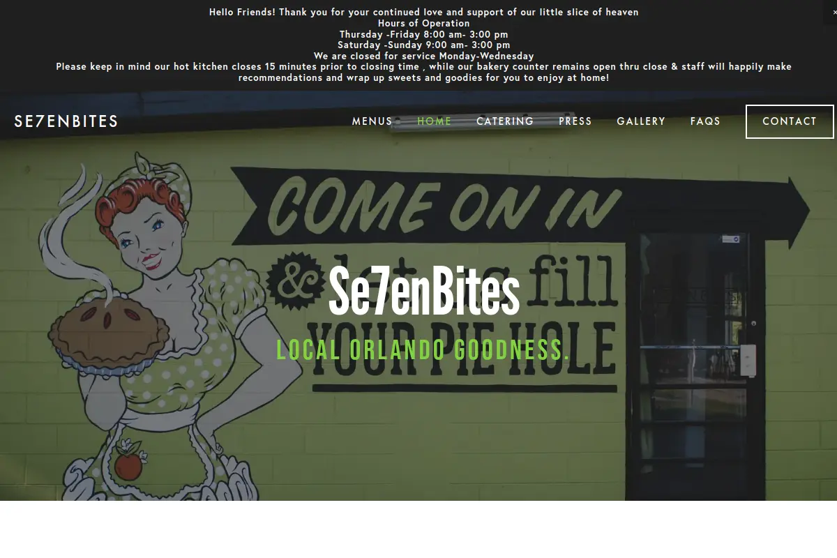 Se7en Bites website