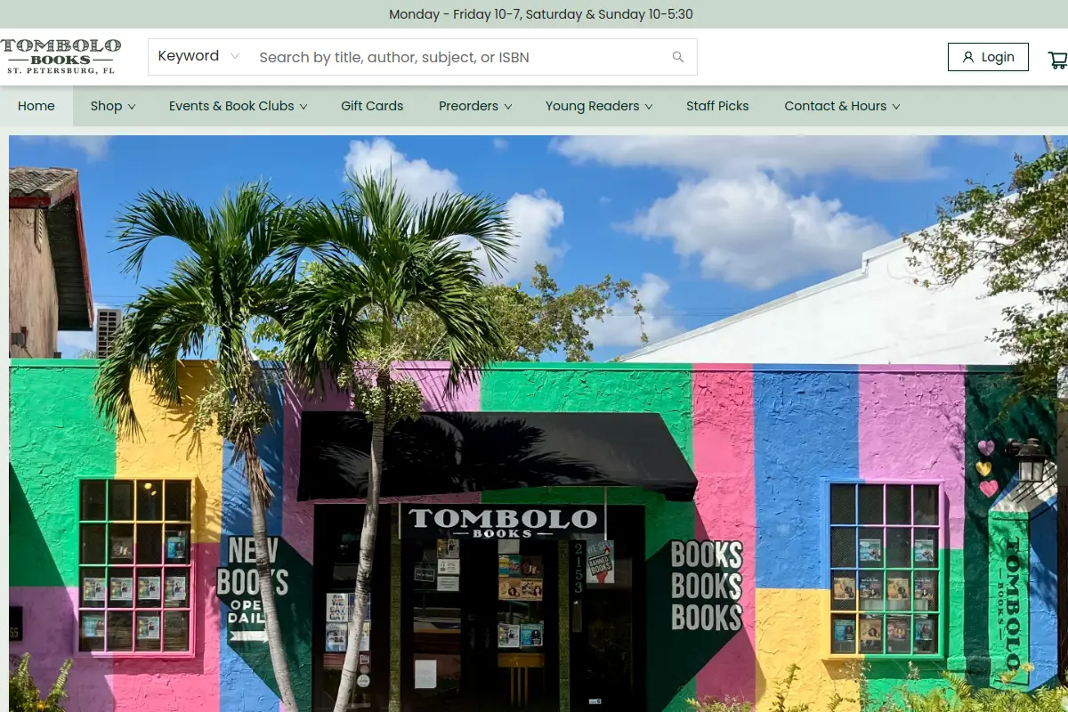 Tombolo Books website